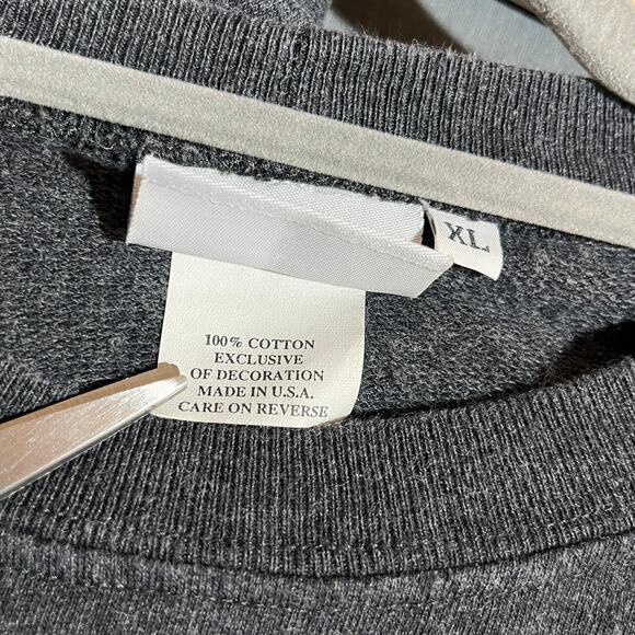 Hot Cotton‎ Sweatshirt Womens XL Gray In The Meadow Snowman Crew Neck Christmas - Picture 6 of 9